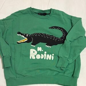 Mini Rodini Green Crocodile Sweatshirt